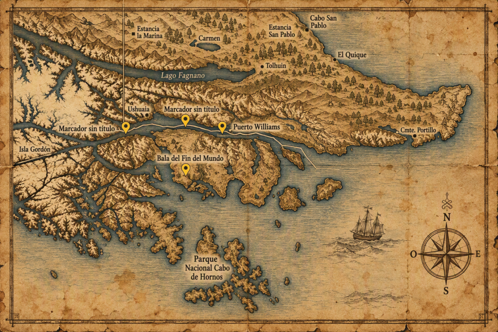 Mapa Yaghan